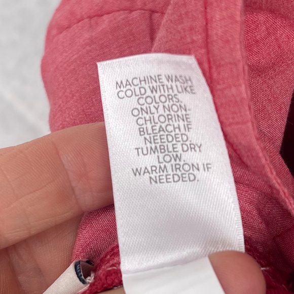 NWT J.Jill Denim Red (Light Vermilion) Cropped Ankle Jeans sz 10 tall - Picture 10 of 10